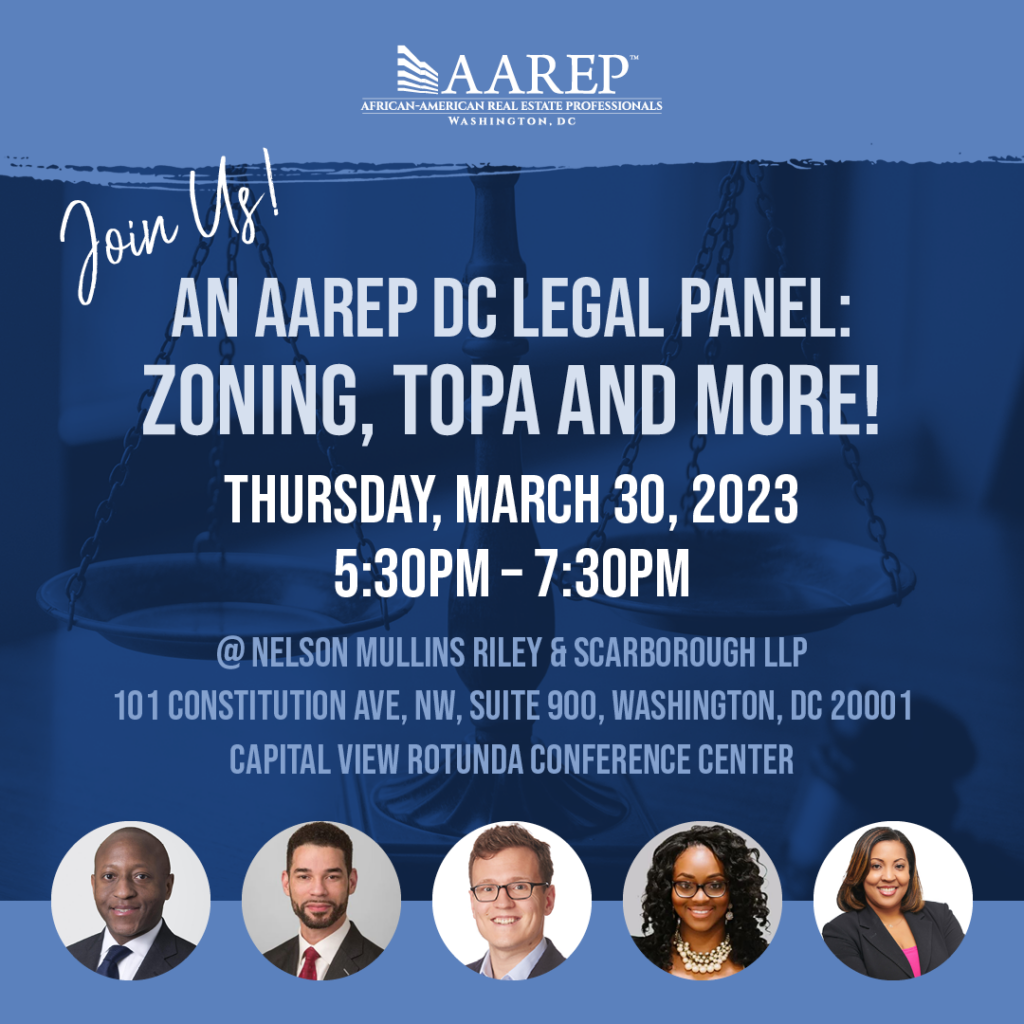 An AAREP DC Legal Panel: Zoning, TOPA and More! – AAREP-DC